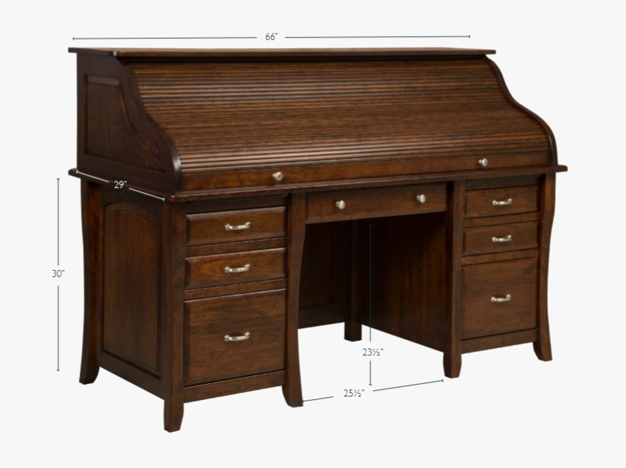 Roll Top Desk Png Photo - Wood Roll Top Desk, Transparent Clipart