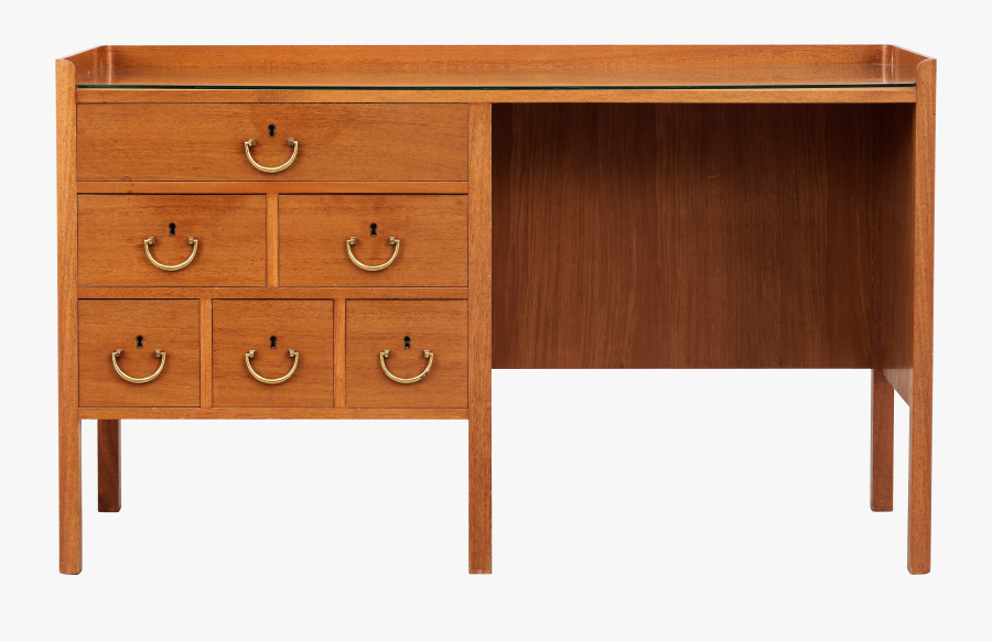 Desk Clipart Wood Table - Desk Front View Png, Transparent Clipart