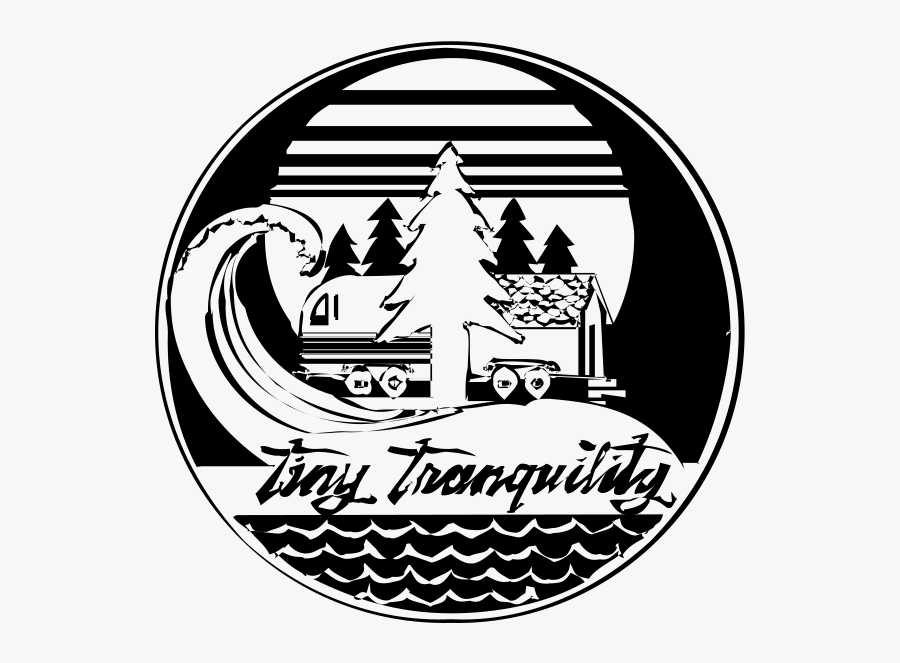 Tiny House & Vintage Trailer Park & Community - Emblem, Transparent Clipart