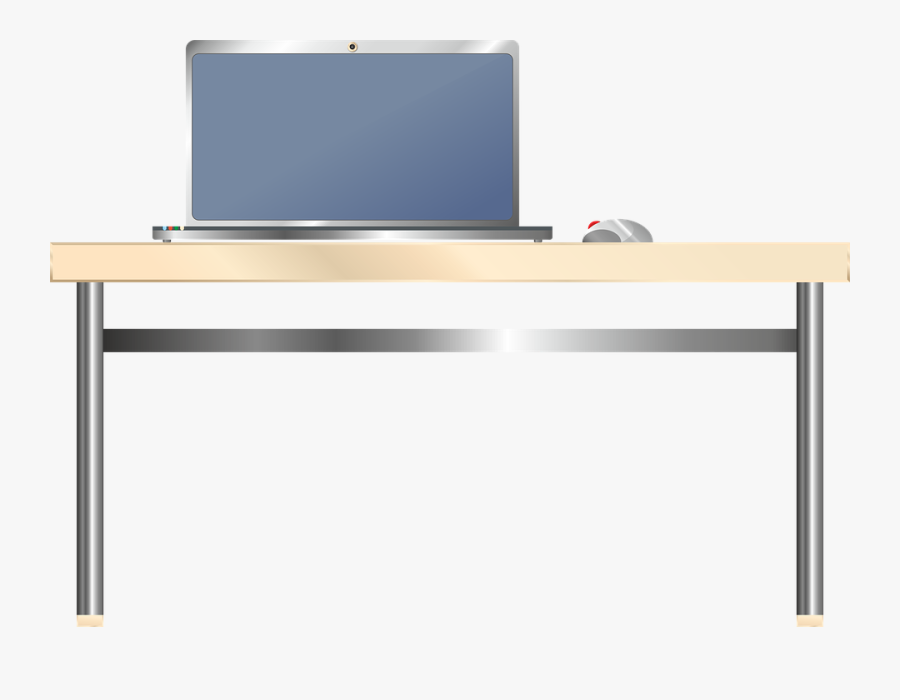 Computer Desk Png Free Download - Computer On A Desk Png , Free