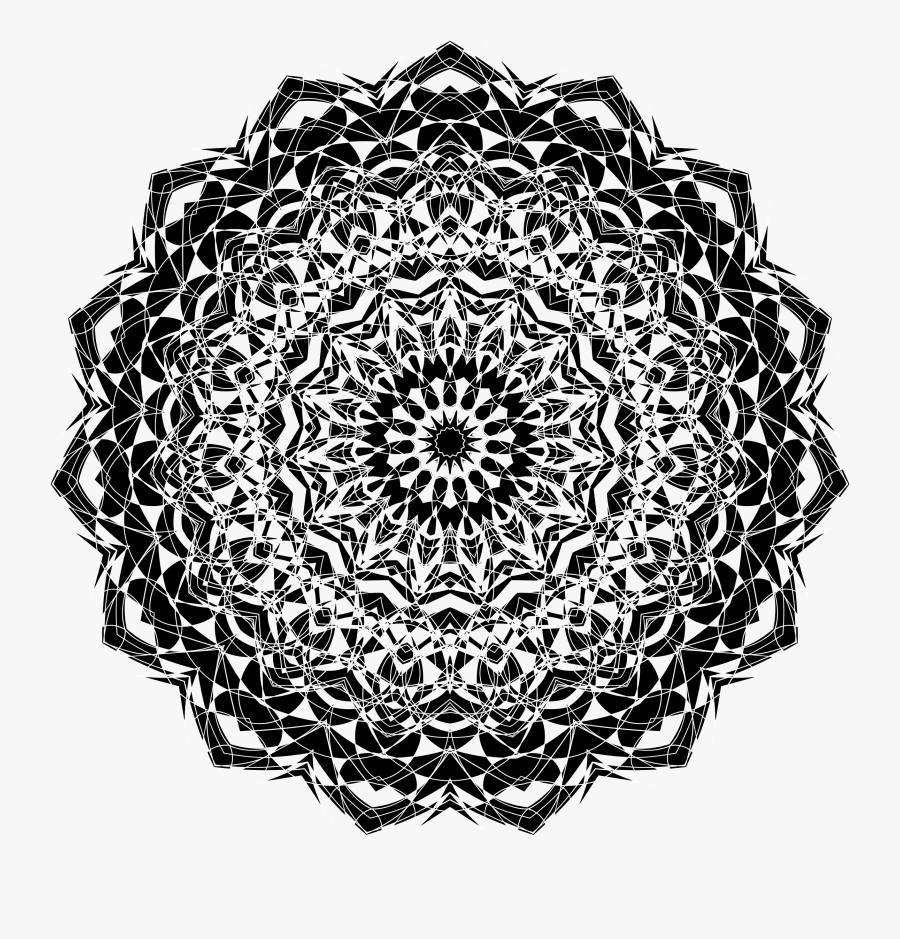 Light Clipart Light Dark - Abstract Black And White Vector Art, Transparent Clipart