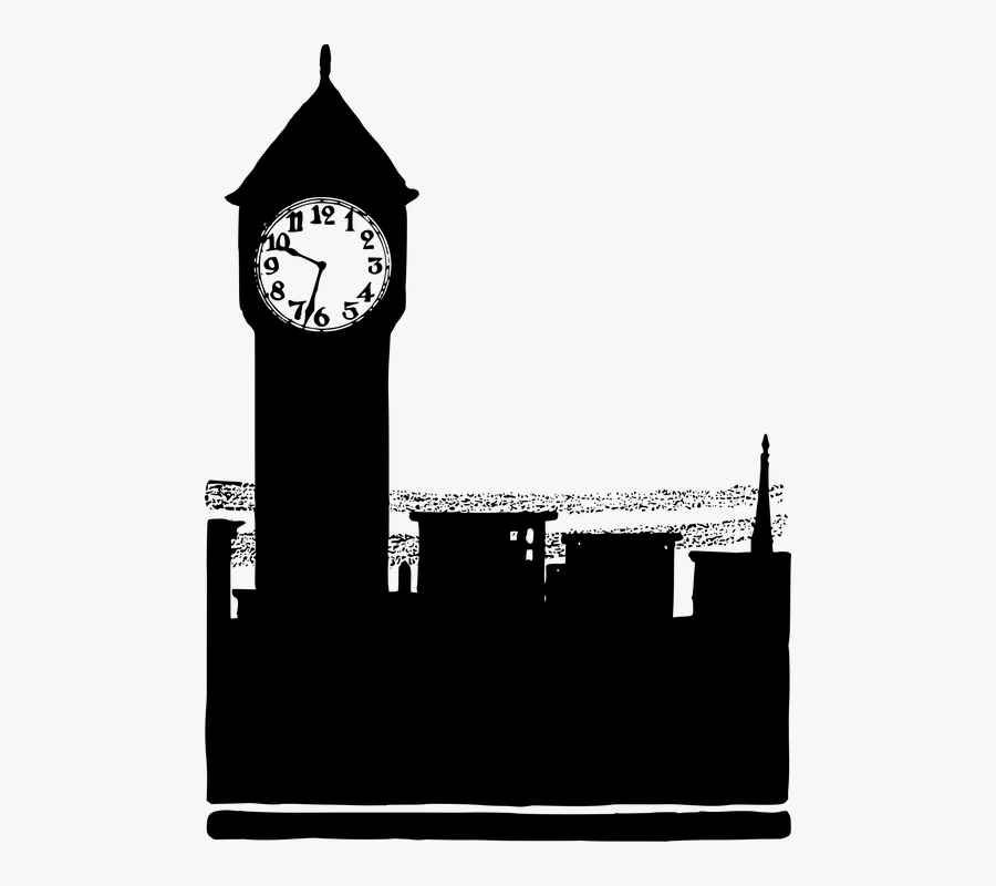 Architecture, Big Ben, Building, England, Time, Tower - Silhouette Big Ben Png, Transparent Clipart