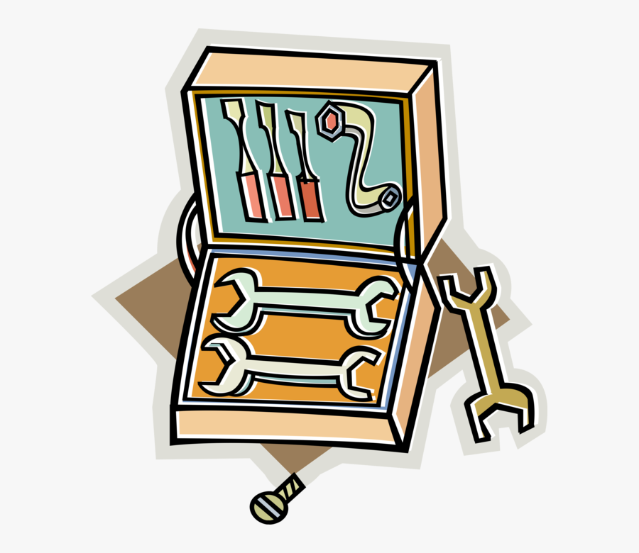 Vector Library Adjustable Spanner Tool Image Illustration, Transparent Clipart