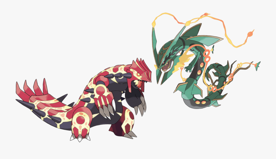 Rayquaza And Groudon - Pokemon Legendary Primal Groudon, Transparent Clipart