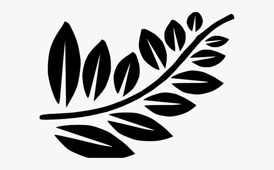 Leafy Branch Clip Art, Transparent Clipart