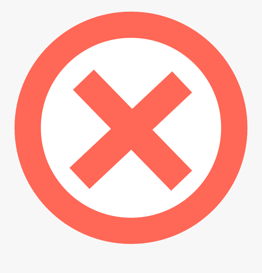 Mark X Icon Png, Transparent Clipart