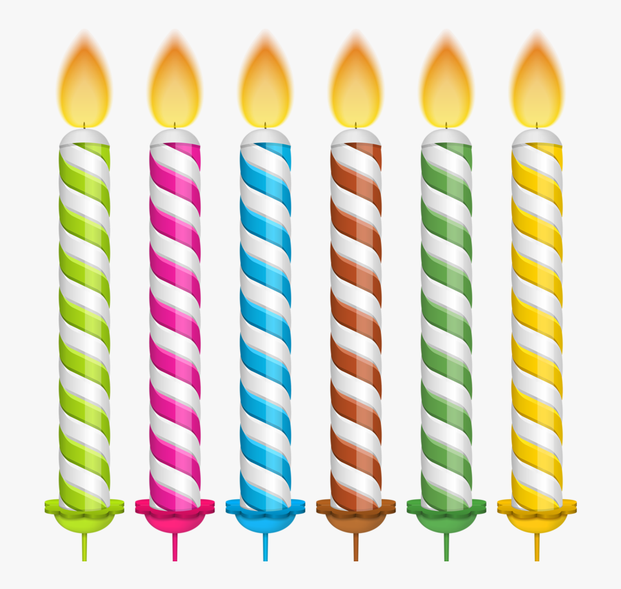 Birthday Cake Candle Clip Art - Birthday Candles Transparent Background, Transparent Clipart