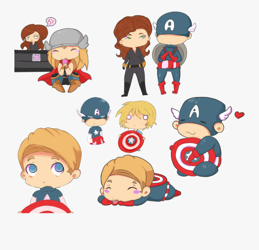 Avengers Chibi Fan Art, Transparent Clipart