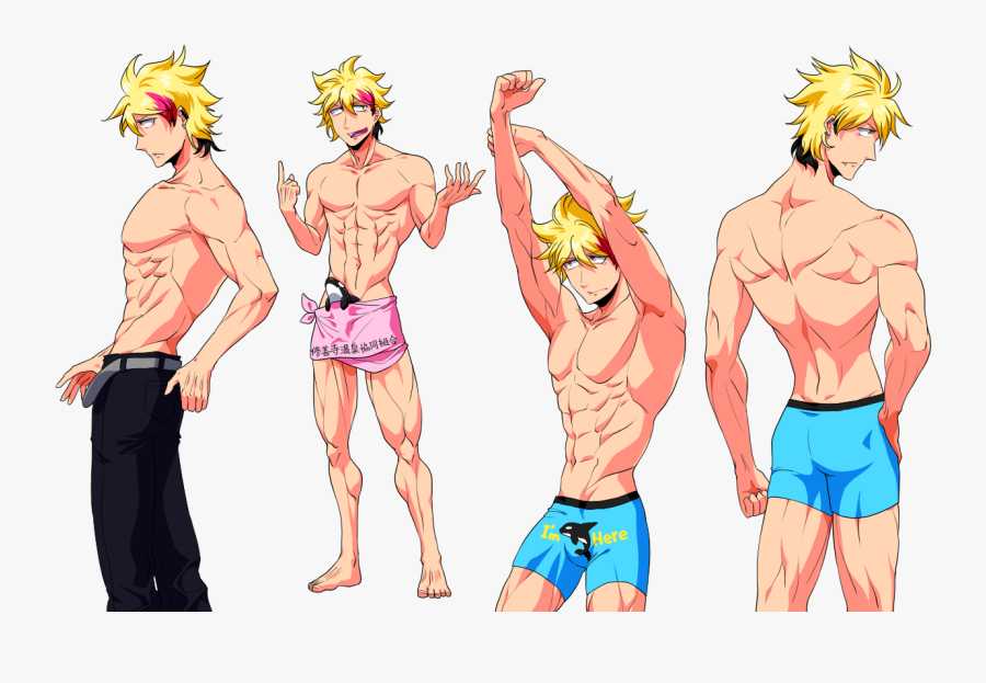 Anime Muscle Man Art, Transparent Clipart