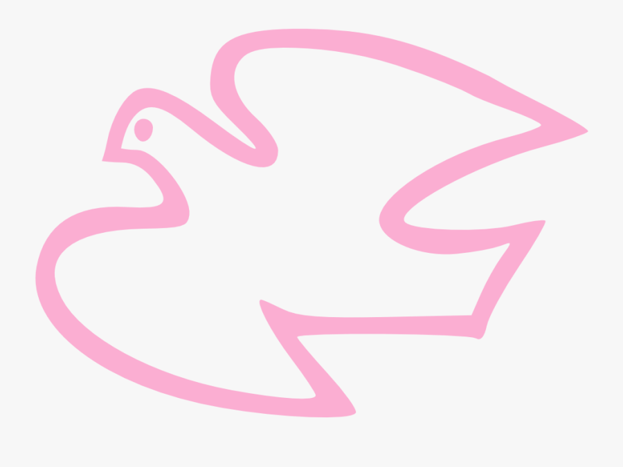 Dove Clipart Pink - Peace Is Clipart Black And White, Transparent Clipart