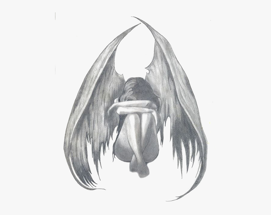 Png Images Of Angels Crying - Angel Drawings, Transparent Clipart