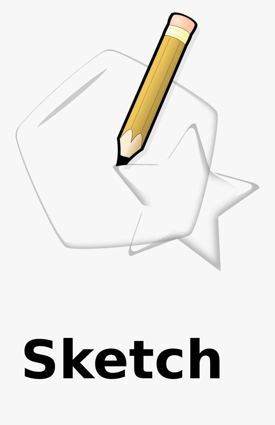 Sketch With Pencil Clip Arts, Transparent Clipart