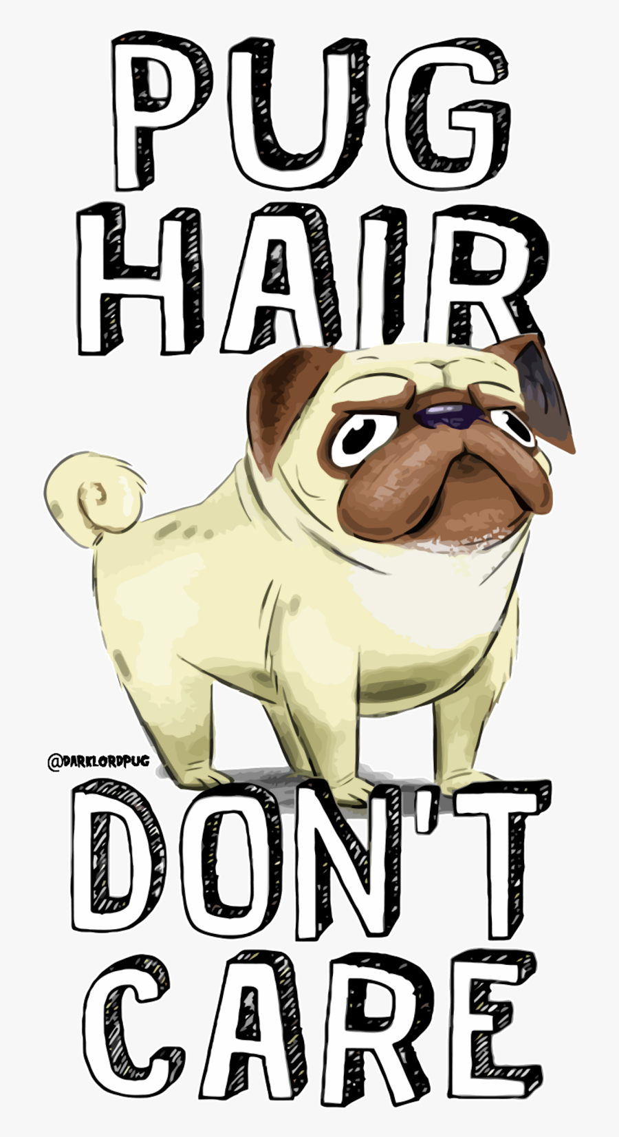 Dark Lord Pug - Pug, Transparent Clipart