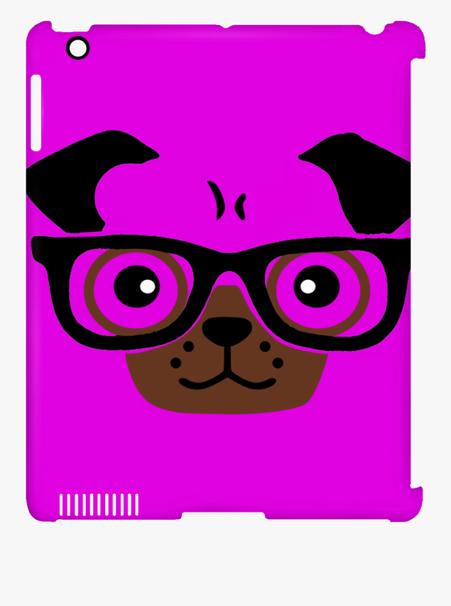 Pug Clipart Pug Face - Tablet Computer, Transparent Clipart