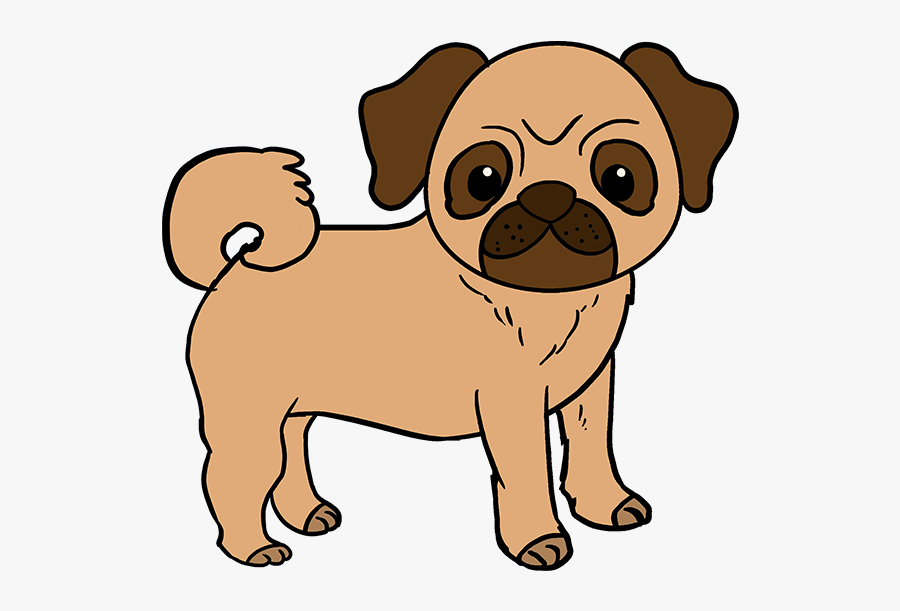 Doggy Drawing Pug - Pug Easy To Draw, Transparent Clipart