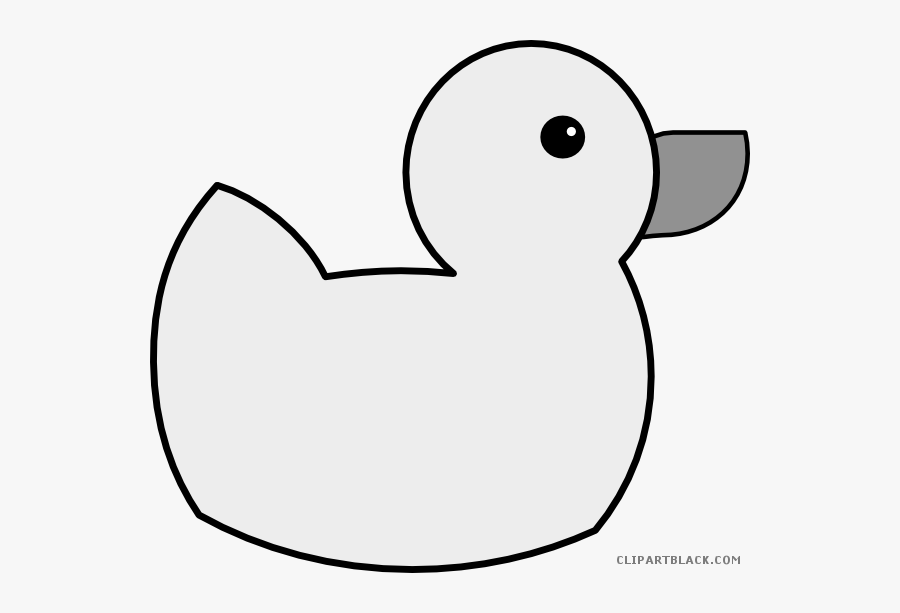 Duck Clipart Black And White - Yellow Duck Clip Art, Transparent Clipart
