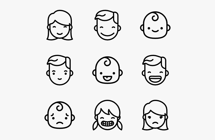 And Svg Face - Transparent Couple Icon Png, Transparent Clipart
