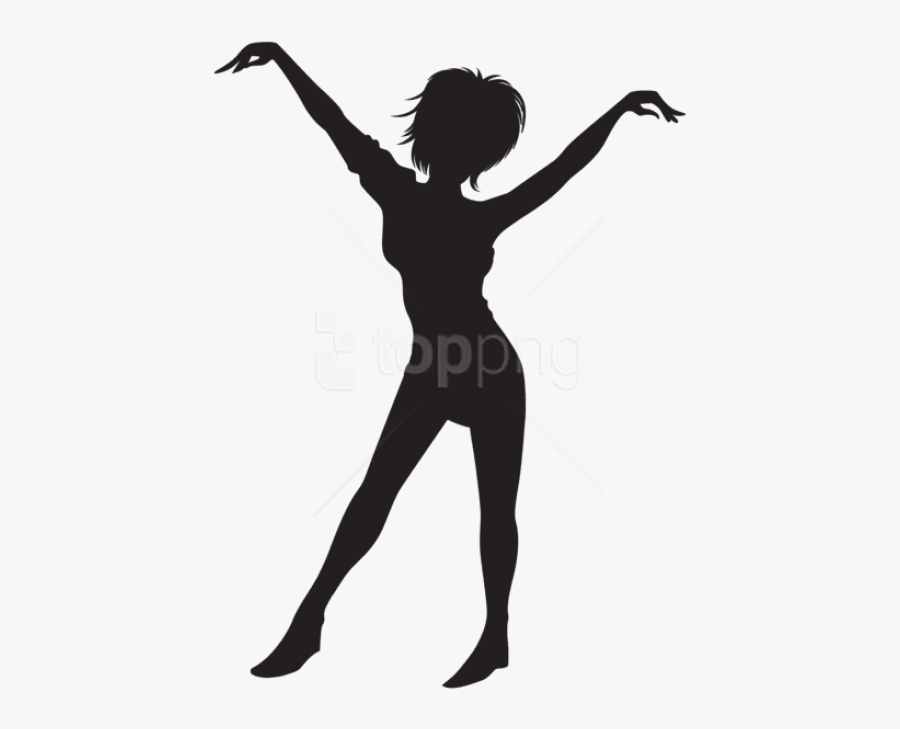 Free Png Dancing Girl Silhouette Png Images Transparent - Female Dancer Silhouette Png, Transparent Clipart