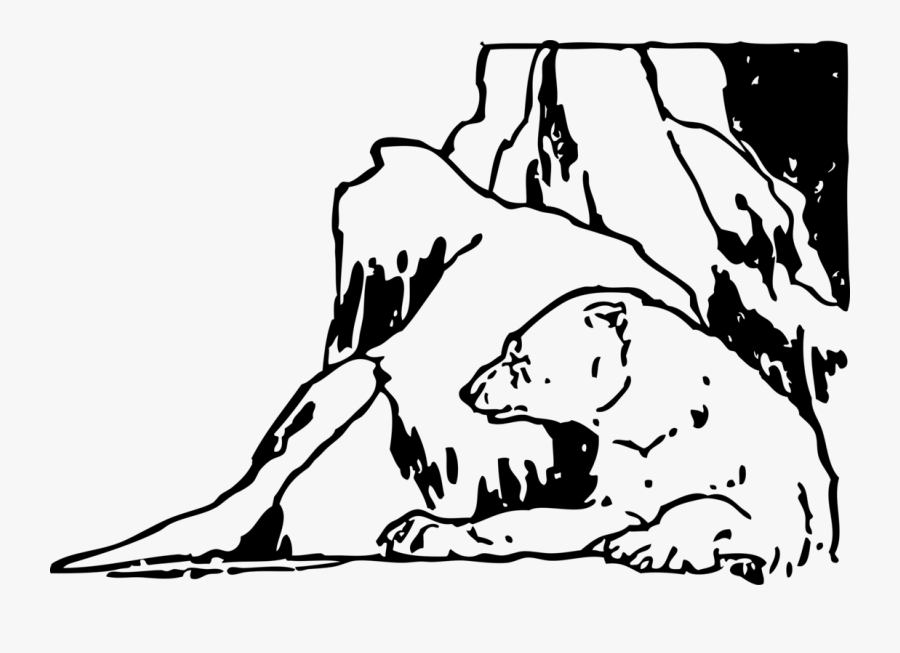 Emotion,art,monochrome Photography - Polar Bear Clip Art, Transparent Clipart