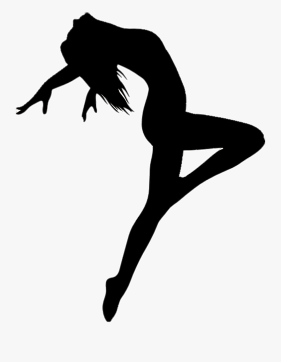 Contemporary Dancer Silhouette, Transparent Clipart