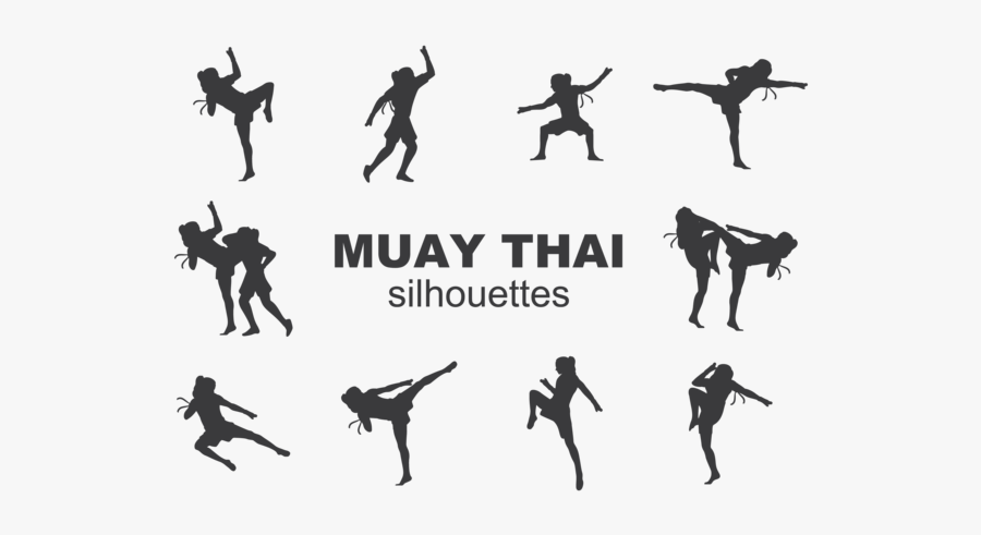 Girl Muay Thai Vector, Transparent Clipart