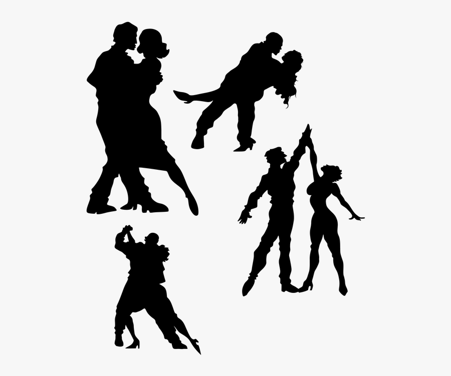 Silhouette Dancer Broadway, Transparent Clipart