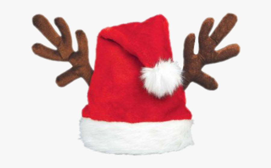 Antlers Hats Christmas Santahat Freetoedit - 聖誕 帽, Transparent Clipart