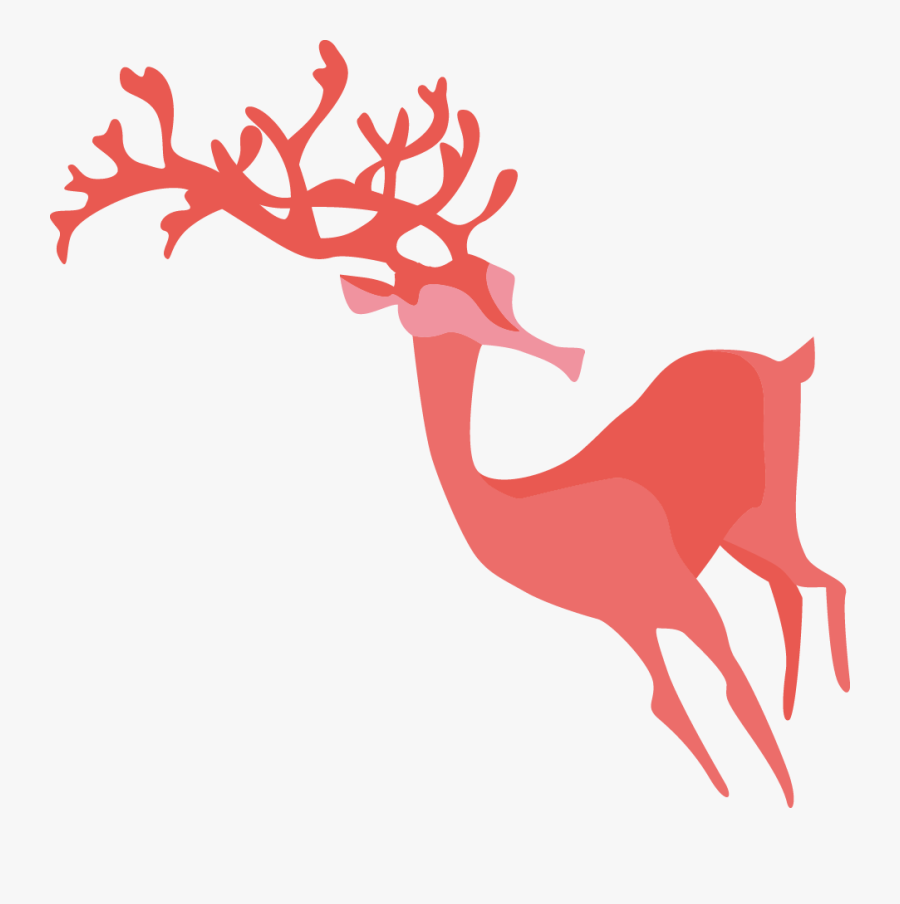Reindeer Antler Clip Art - Reindeer, Transparent Clipart