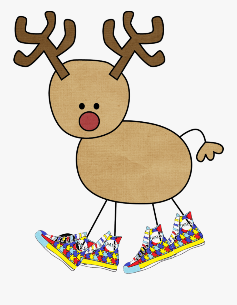 Autism Reindeer, Transparent Clipart