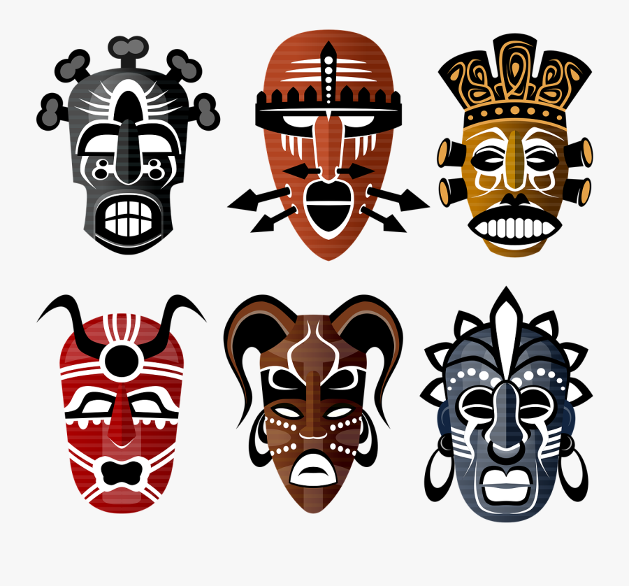 Tribal Masks African Culture Free Picture - Princess And The Frog Voodoo Masks, Transparent Clipart