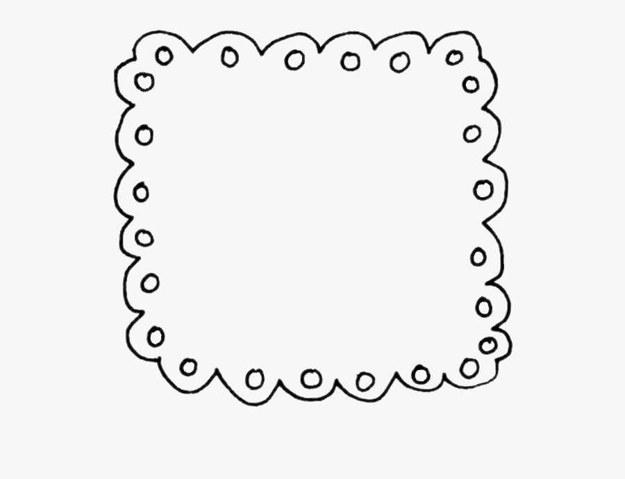 #black #doodle #frame #border #freetoedit - Square Doodle Png, Transparent Clipart