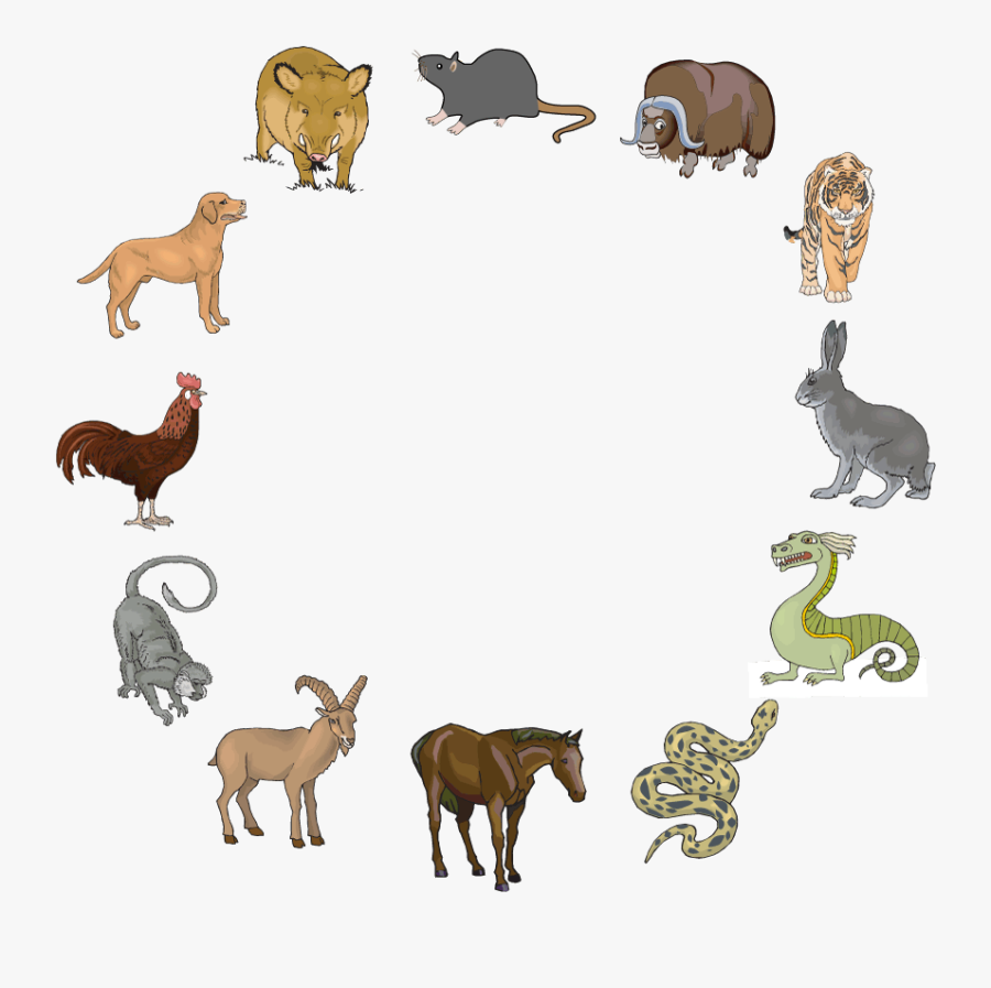 The Twelve Chinese Zodiac Animals - Chinese Zodiac Story Jade Emperor, Transparent Clipart