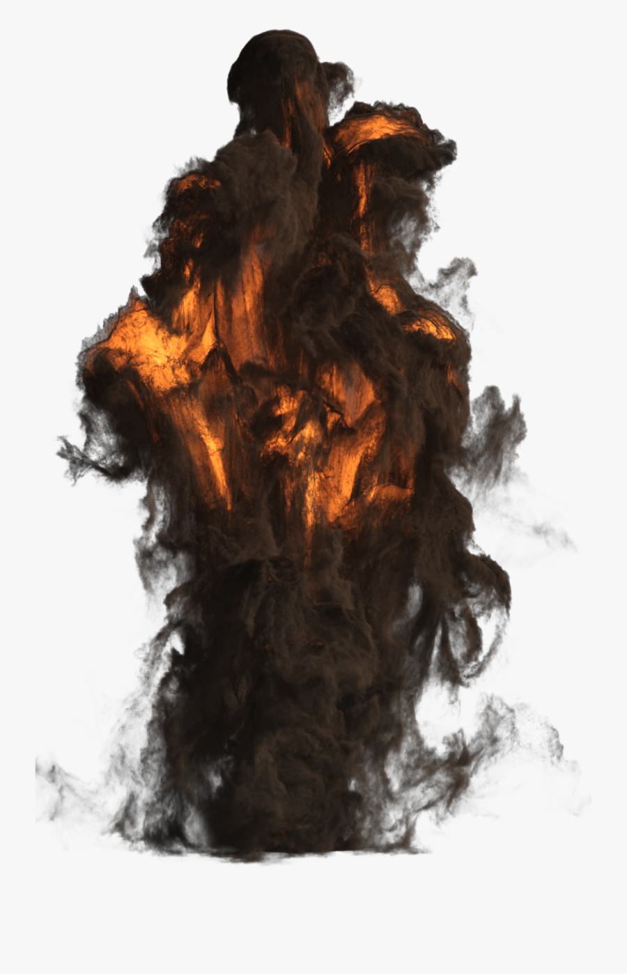 Big Explosion With Fire And Smoke Png Image - Fire And Smoke Png, Transparent Clipart