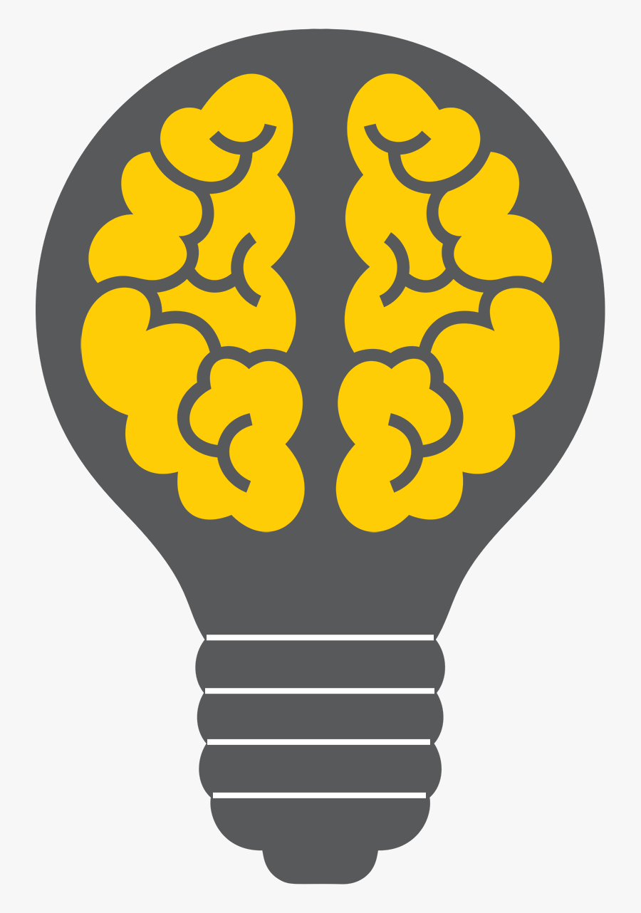 Transparent Children With Learning Disabilities Clipart - Light Bulb And Brain, Transparent Clipart