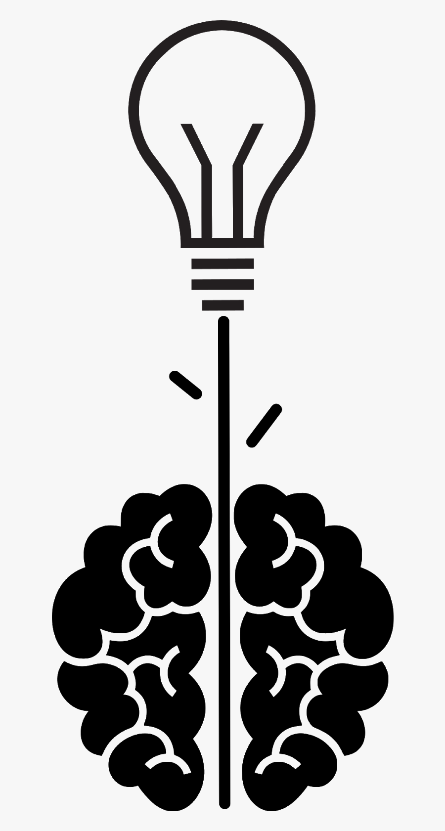 Idea, Brain, Thinking, Lightbulb, Growth, Plant, Concept, - Thought, Transparent Clipart
