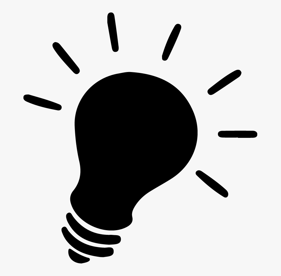 Light Bulb Silhouette Png, Transparent Clipart
