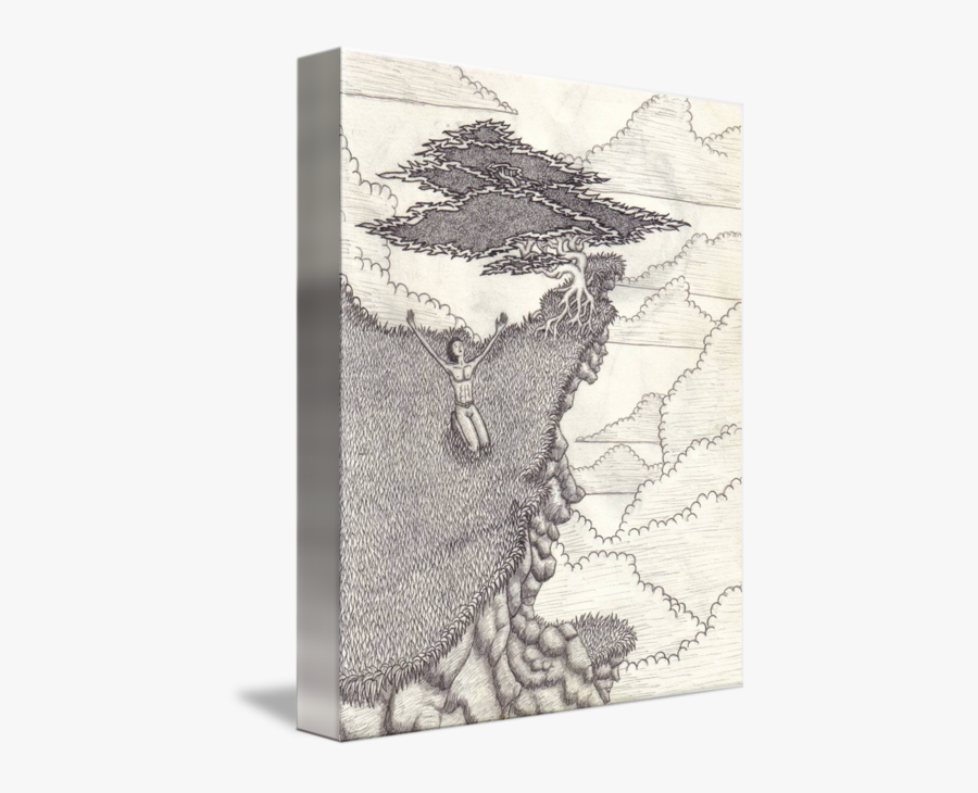 Drawn Cilff Cliff Edge - Sketch, Transparent Clipart