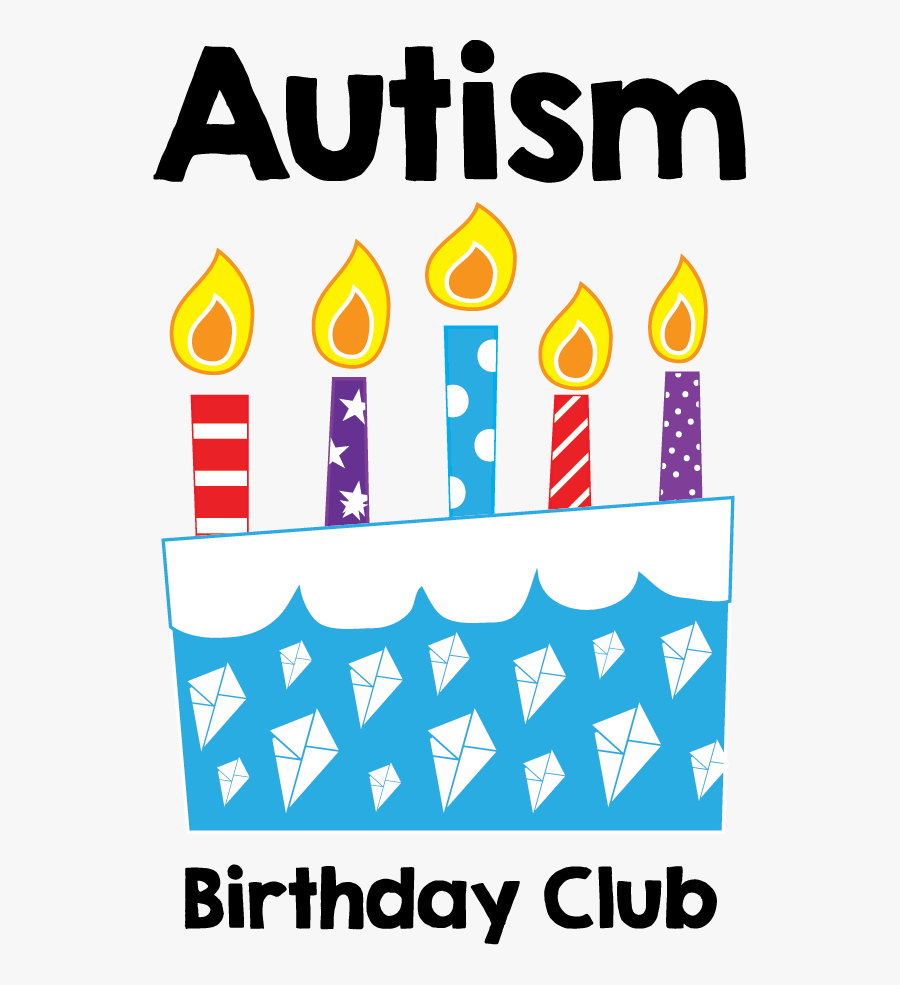 Autism B-day, Transparent Clipart
