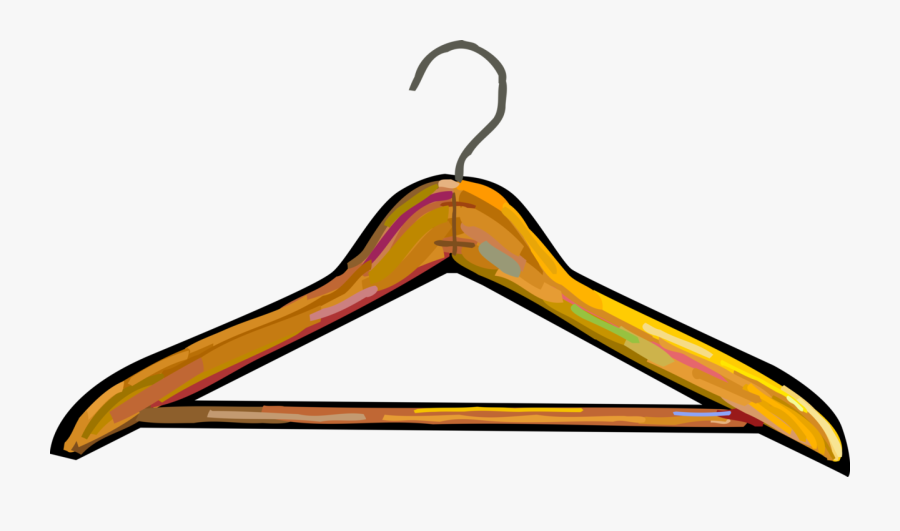 Vector Illustration Of Clothes Hanger Or Coat Hanger - Vectors Png Clothes Hanger, Transparent Clipart