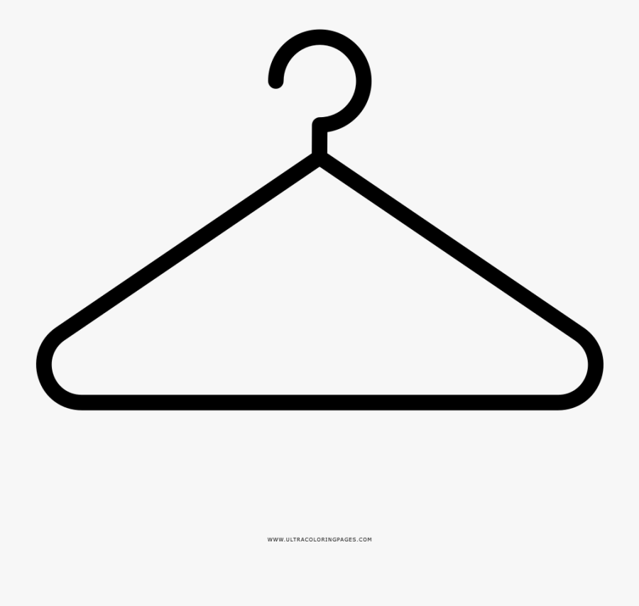 Hanger Coloring Page - Vector Graphics, Transparent Clipart