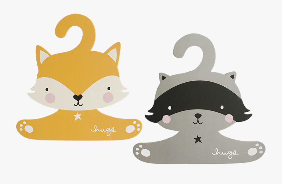 Raccoon And Fox Coat Hanger"

 
 Data Rimg="lazy"
 - Cardboard Coat Hanger, Transparent Clipart