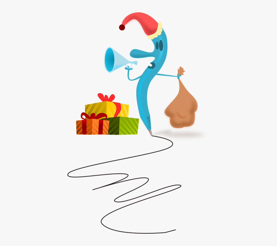 Christmas, Gifts, Delivery, Announcement, Cartoon, - Christmas Day, Transparent Clipart