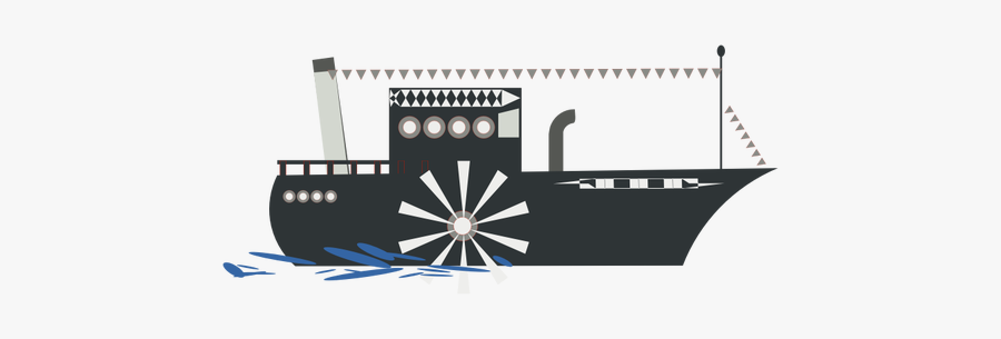 Boat Restaurant - Paddle Steam Boat Png, Transparent Clipart