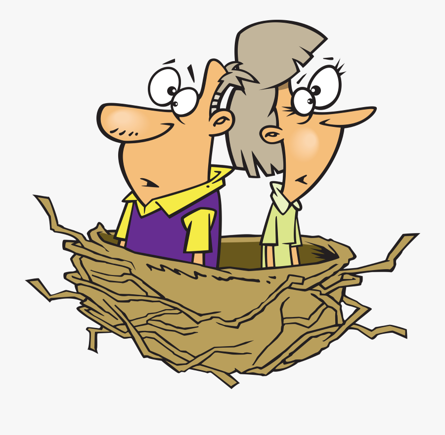 Middle Age Empty Nest, Transparent Clipart
