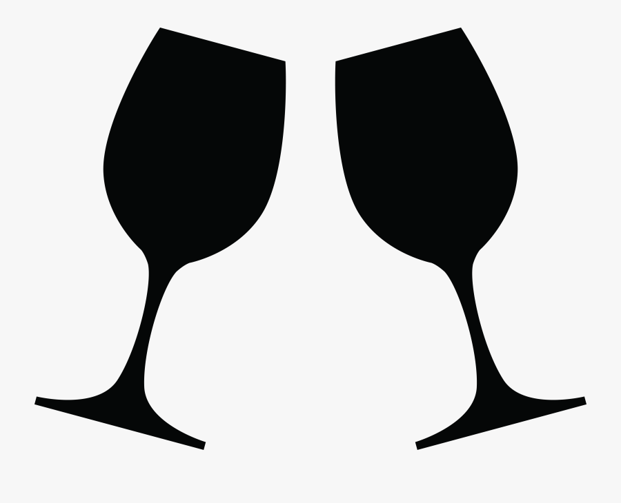 Champagne Clipart , Png Download - Cheers Wine Glass Silhouette, Transparent Clipart