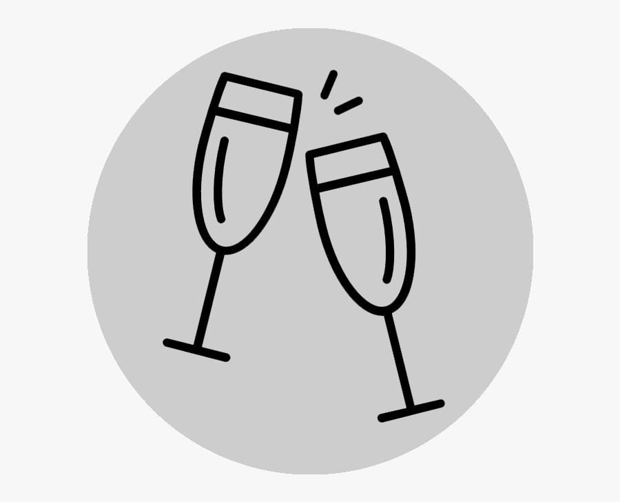 Champagne Glasses Icon, Transparent Clipart