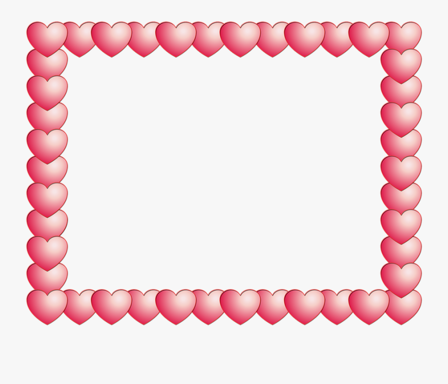 Heart, Frame, Love, Romance, Symbol - Love Symbol Frame Png, Transparent Clipart