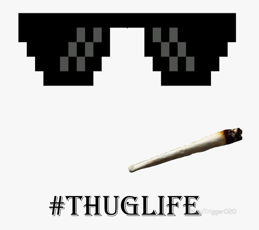 Thug Life Joint Png - Thug Life Joint And Glasses, Transparent Clipart