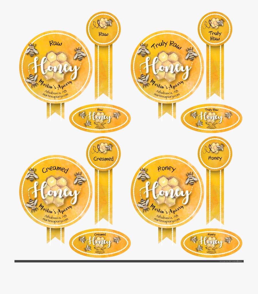 "honey Jar Label - Circle, Transparent Clipart