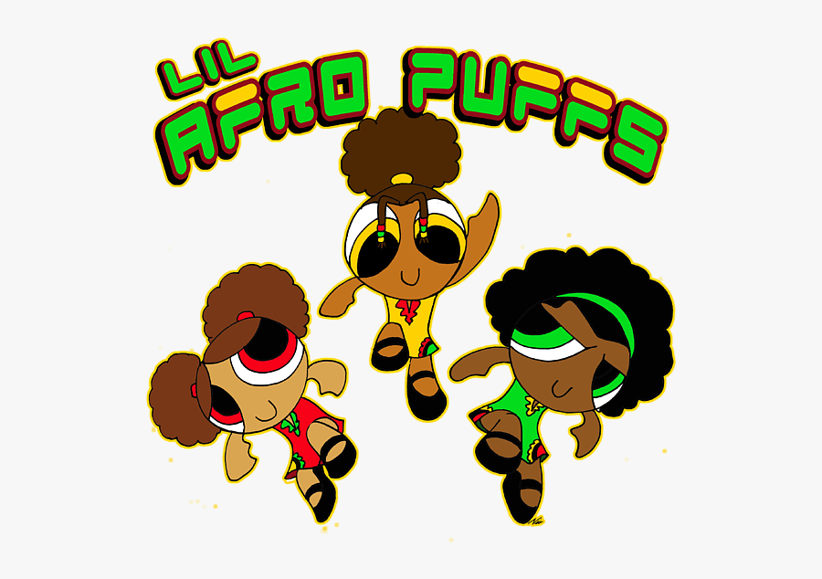 Cartoon Afro Puff, Transparent Clipart